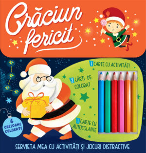 Crăciun fericit - Servieta mea cu activități și jocuri distractive
