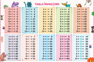 Tabla inmultirii 60 x 90 cm - Kreativ