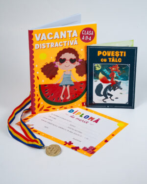 Pachet - Caiet de vacanta + Povesti cu talc - Clasa a II-a + Diploma de merit + Medalie CADOU - Kreativ
