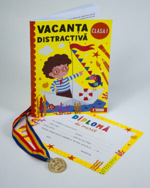 Pachet - Caiet de vacanta - Clasa I + Diploma de merit + Medalie CADOU - Kreativ