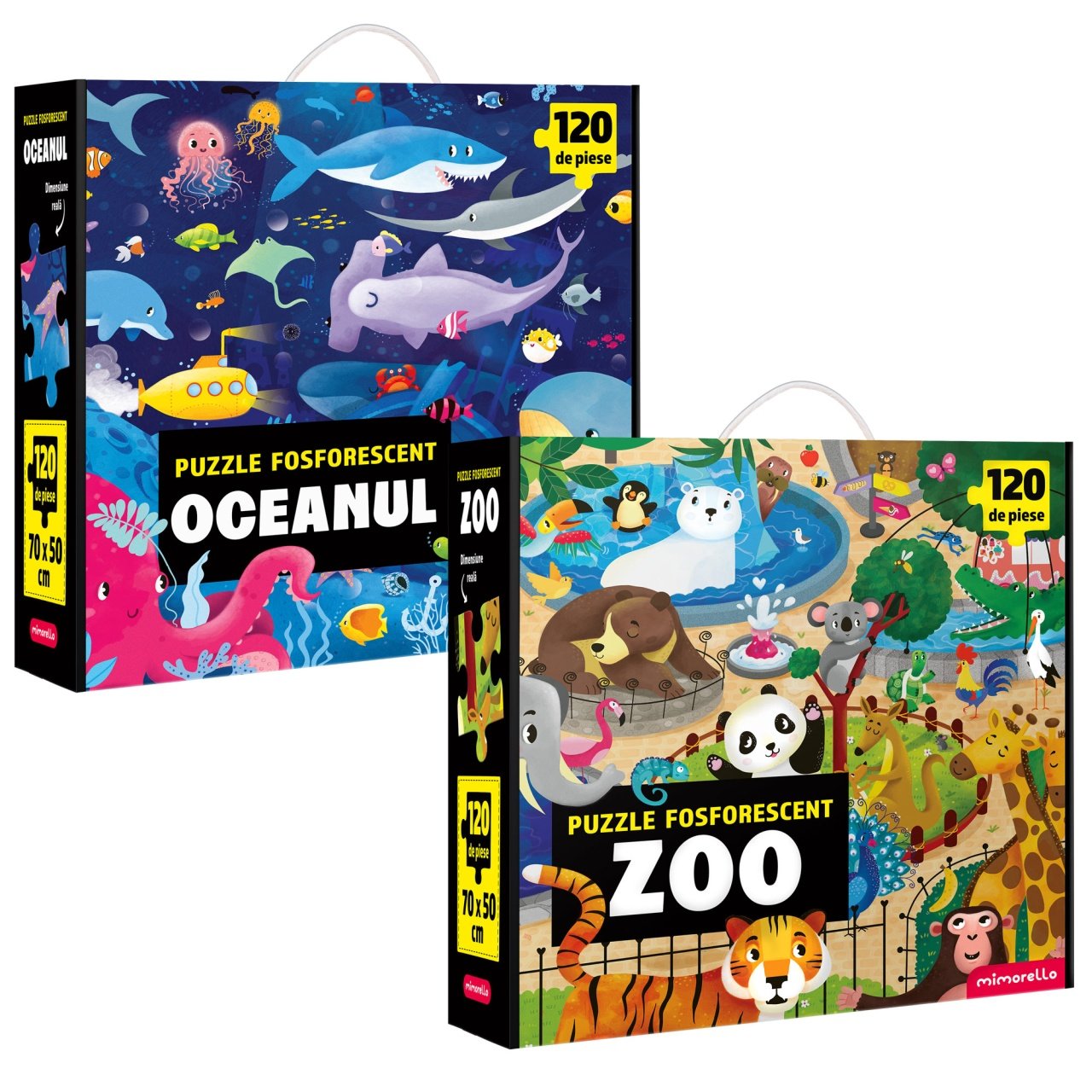 SET - Joc educativ - Puzzle Fosforescent Mimorello - Oceanul - ZOO